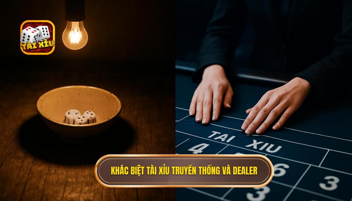 Phân tích sự khác biệt giữa tài xỉu truyền thống và tài xỉu dealer xinh